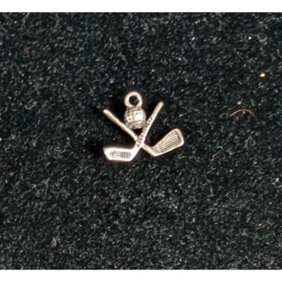 Miniature Silver Golf Clubs & Ball Charm Pendant - Picture 7 of 15